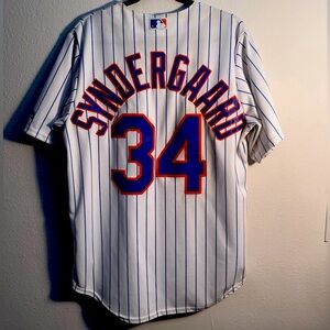 Noah Syndergaard #34 New York Mets (White) Baseball Jersey Size M